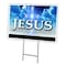 Signmission Jesus Is The Reason Yard Sign & Stake outdoor plastic coroplast window C-1824 Jesus Is The Reason - alternate 1